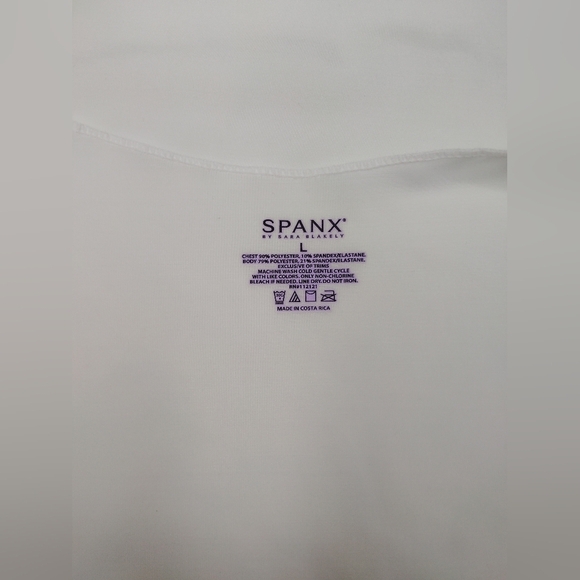 Spanx By Sara blakely Elegant White Women's Top Size LARGE nwot - Picture 4 of 5